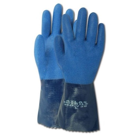 Magid Chemical Resistant Gloves, Blue, L, 12 PK NB21-L